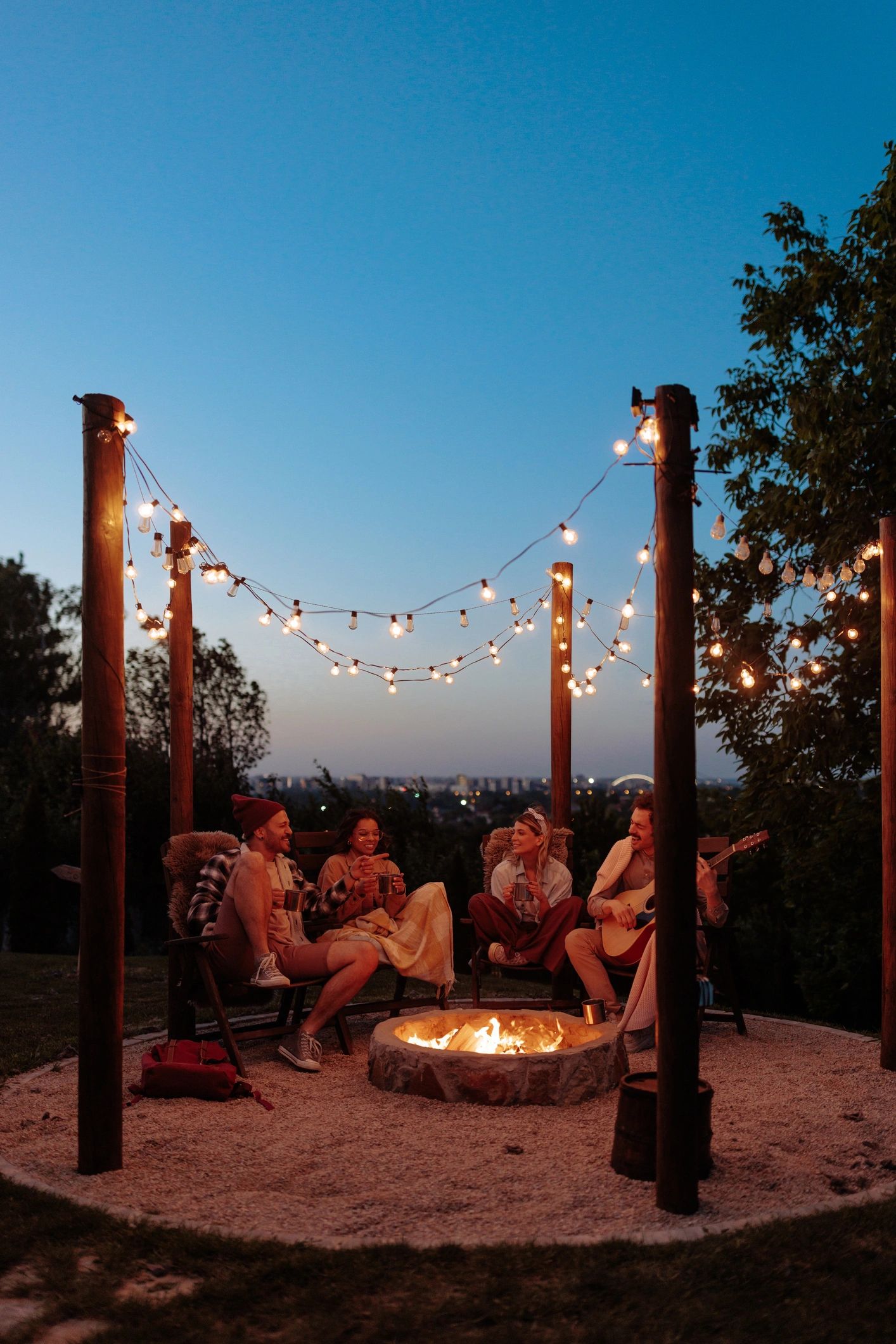 Custom Outdoor Fireplace